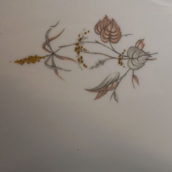 KPM Krister Germany Porcelain Serving Bowl Pattern 0683 Wheat Leaves Harvest - Picture 3 of 12